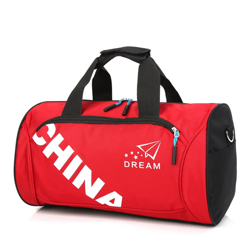36-55L модная спортивная сумка, спортивная сумка, тренировочные сумки для фитнеса, нейлоновая спортивная мужская сумка на плечо, портативная женская сумка для йоги - Цвет: Красный
