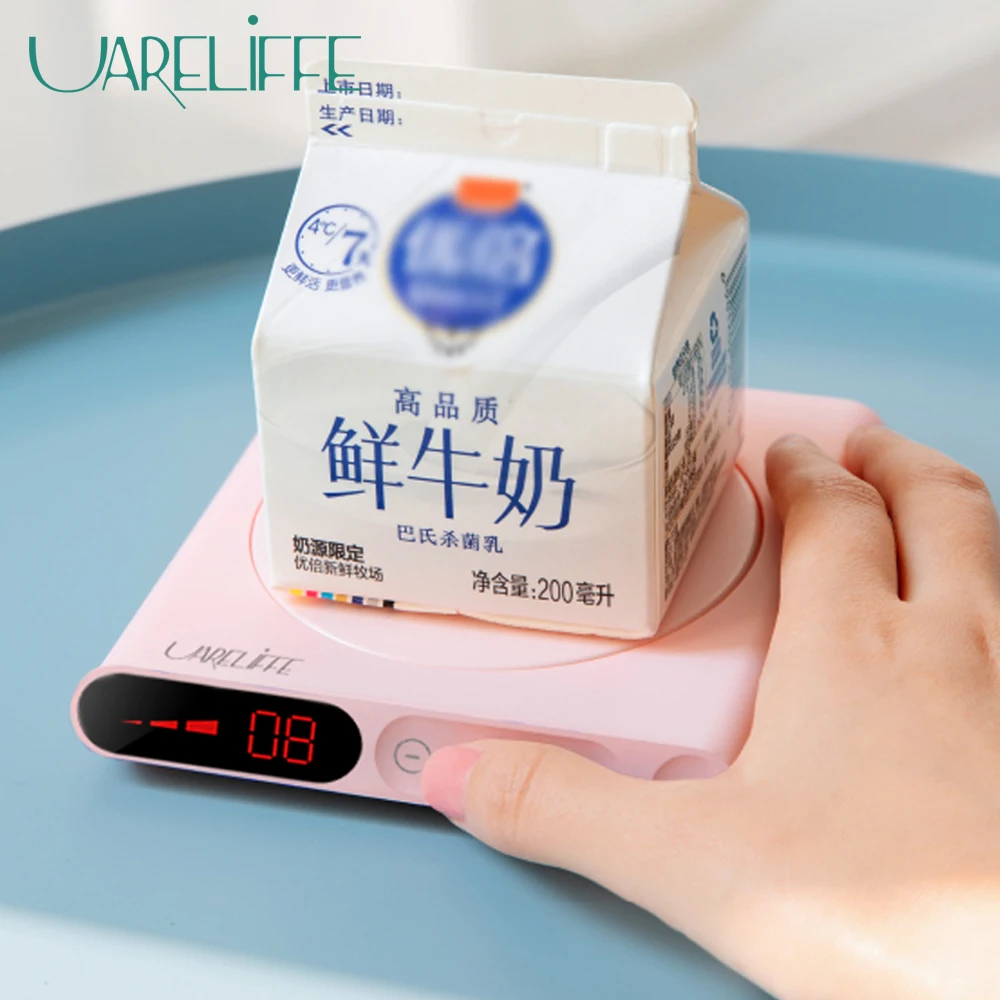 f/ür Zuhause USB-Aufladung Getr/änke einstellbar tragbar Kaffee Wasser und mehr 3 Temperatur-Modi wasserdicht sicher Milch Heiz-Untersetzer B/üro