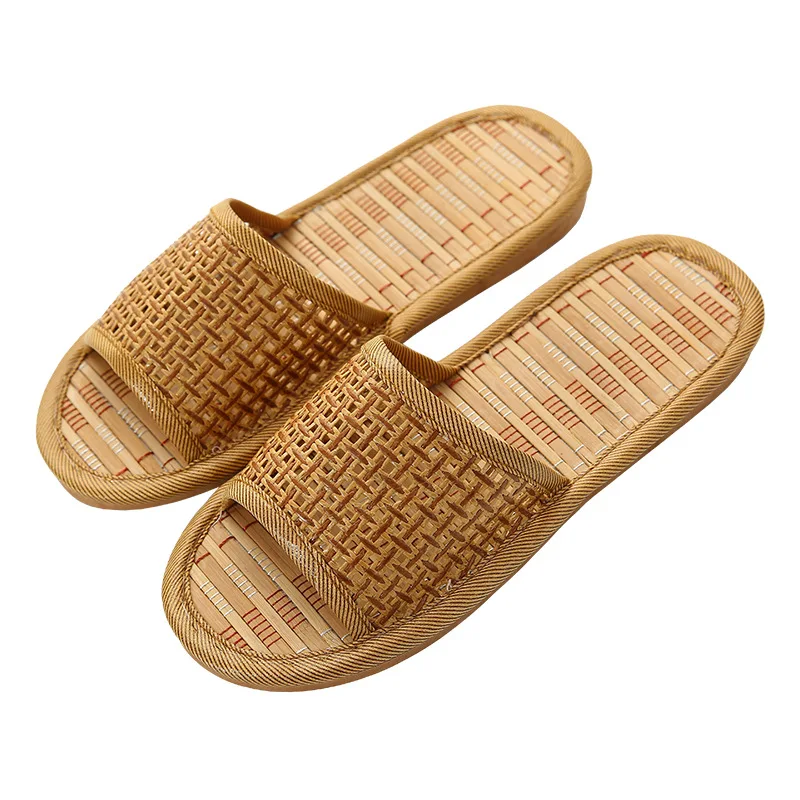 

Women Home Slippers Shoes Non-slip Soft House Slippers Indoor Unisex EVA Flat Flip Flop Bedroom Couples Floor Shoes with Bamboo