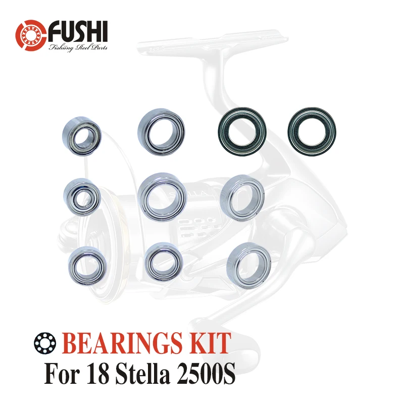 Bobina Di Pesca In Acciaio Inox Cuscinetti A Sfera Kit Per Shimano 18 Stella 2500S / 03801 Bobine Di Filatura Cuscinetto Kit