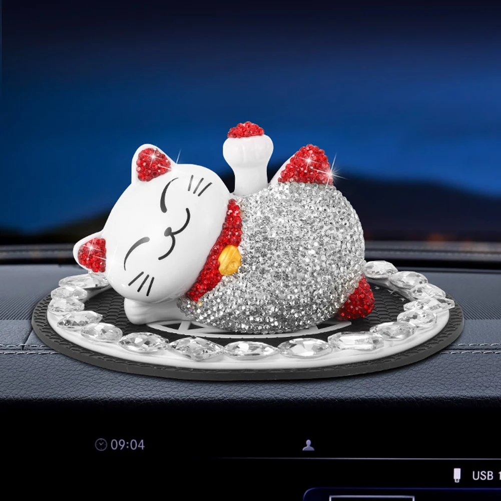 Lucky Cat Автомобильные украшения креативные бриллианты Солнечная милая кукла для украшения автомобиля аксессуары для интерьера автомобиля