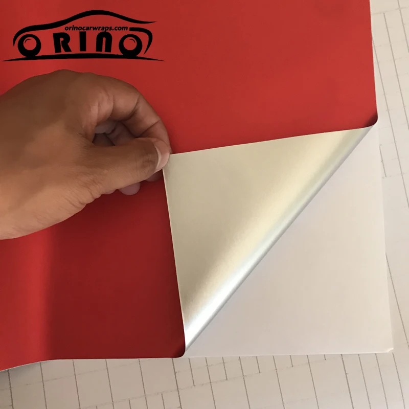 Red Metallic Chrome Vinyl Wrap Film-5