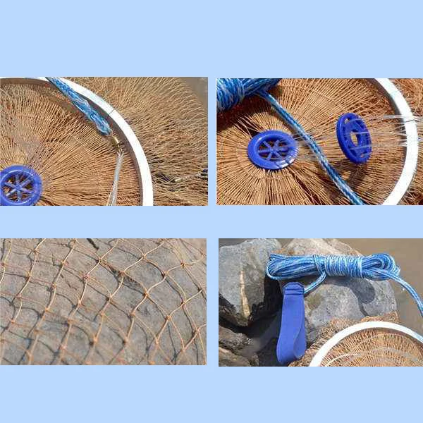Tire Line Hand Throw Net Hand Net Fishing Net Fishing Net Drop