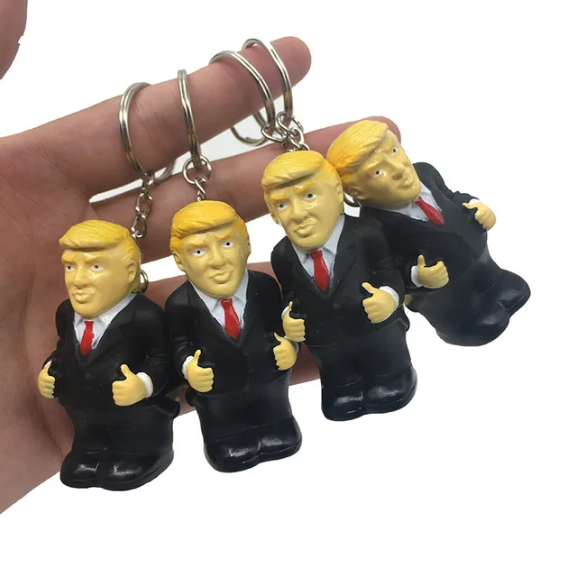 Стильный брелок для ключей Дональд Трамп мужчин и женщин как зажим игрушечный