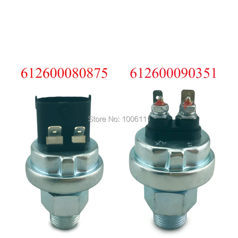 

New Heavy Trucks Oil Pressure Sensor Pressure Alarm Switch 612600080875/90351 For Shacman Man GLT Weichai Howo Euro 2