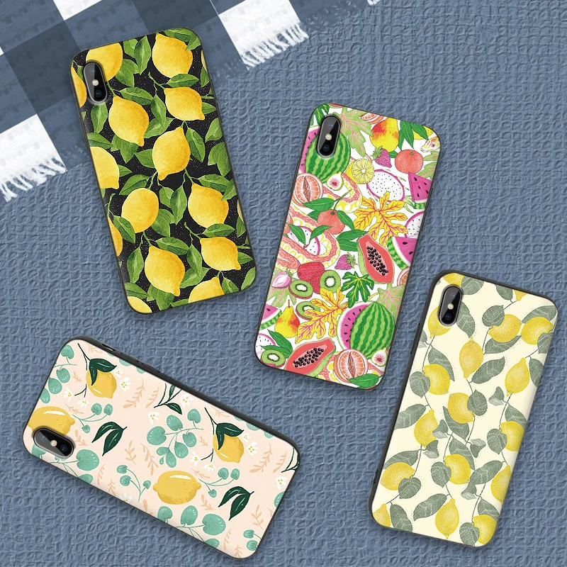 Soft cases For Xiaomi Redmi pro 6 7 Note 4X 5A silicona cover Lemon Watermelon case GO 7A K20 5 8 Pro fruit coque | Мобильные