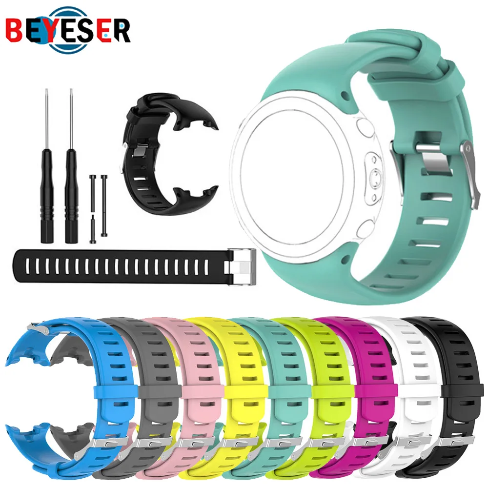 Cinturino Di Ricambio In Silicone Per Suunto D4 D4I Novo Smart Watch Cinturino Da Polso Per Suunto Dive Computer Watch Con Kit Di Strumenti
