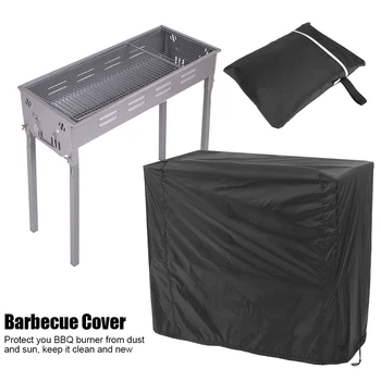 

BBQ Cover Outdoor Dust Waterproof Heavy Duty Grill Cover Rain Protective outdoor Barbecue cover round bbq grill black
