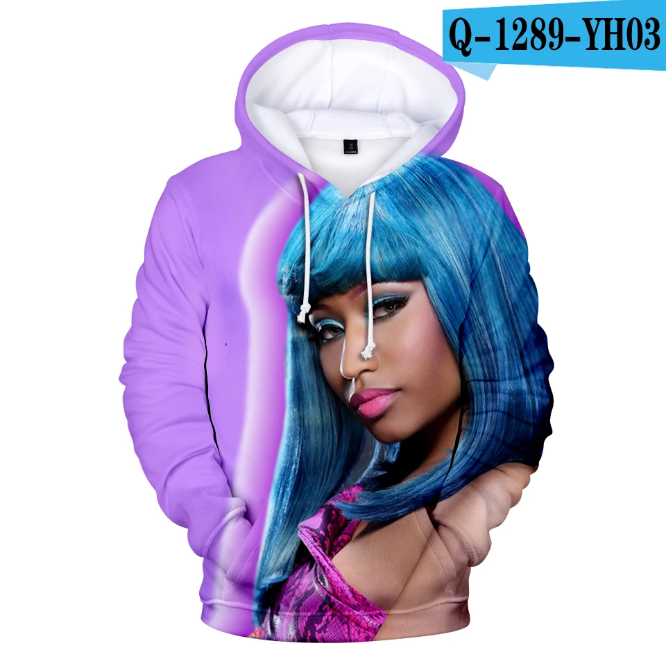 3D Лидер продаж, худи с 3d принтом Nicki Minaj, женские и мужские свитшоты, новые осенние детские пуловеры, Повседневные Удобные худи с 3D принтом Nicki Minaj для девочек - Цвет: 3D