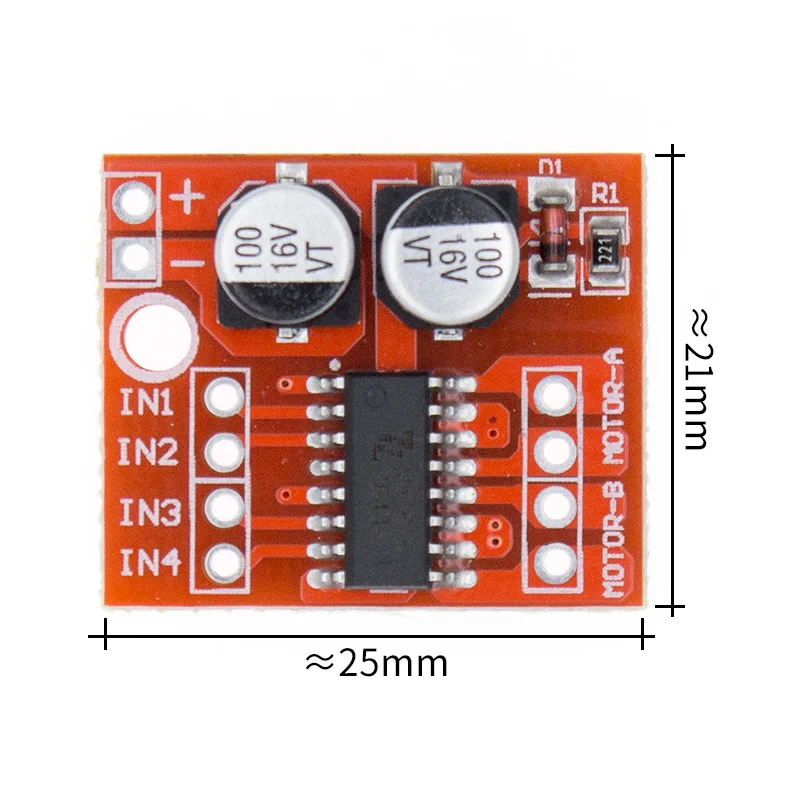 motor drive module 2 DC двигатель Привод модуль Реверсивный ШИМ скорость двойной H Мост шаговый двигатель мини Виктори L298N - Цвет: motor drive module