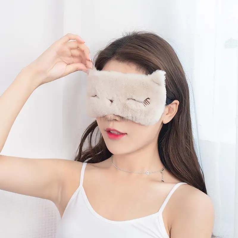 USB heat fever patch 3 d cartoon shading warm eye protection steam beauty sleep to alleviate fatigue | Красота и здоровье