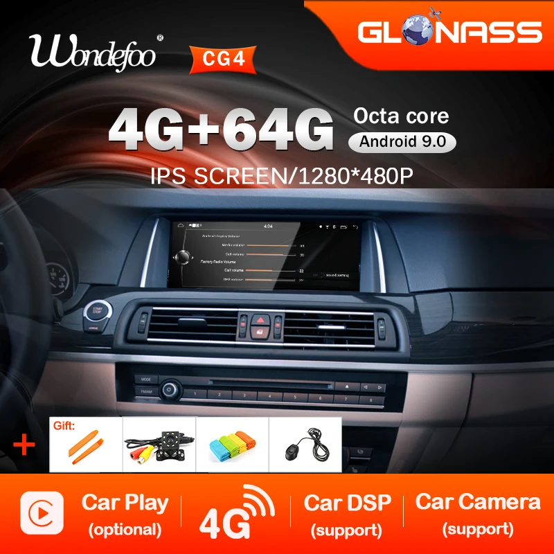 64G ips Android 9,0/7,1 2 DIN радио gps для BMW 5 серии 520i F10 F11 2010- CIC NBT система Мультимедиа ГЛОНАСС без DVD плеера