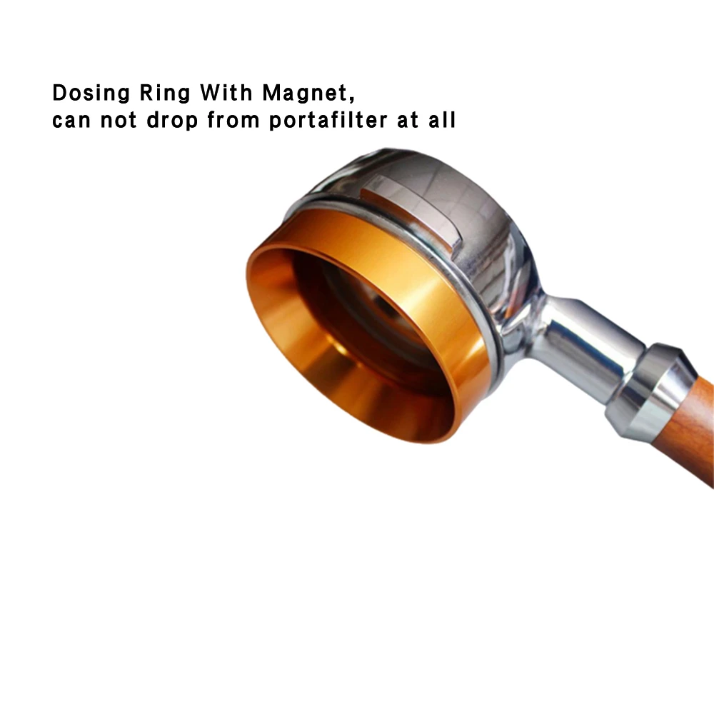 51/54/58mm Stainless Steel Bottomless Portafilter Coffee Espresso Machine Handle Dosing Ring With Magnet Wareset For Delonghi