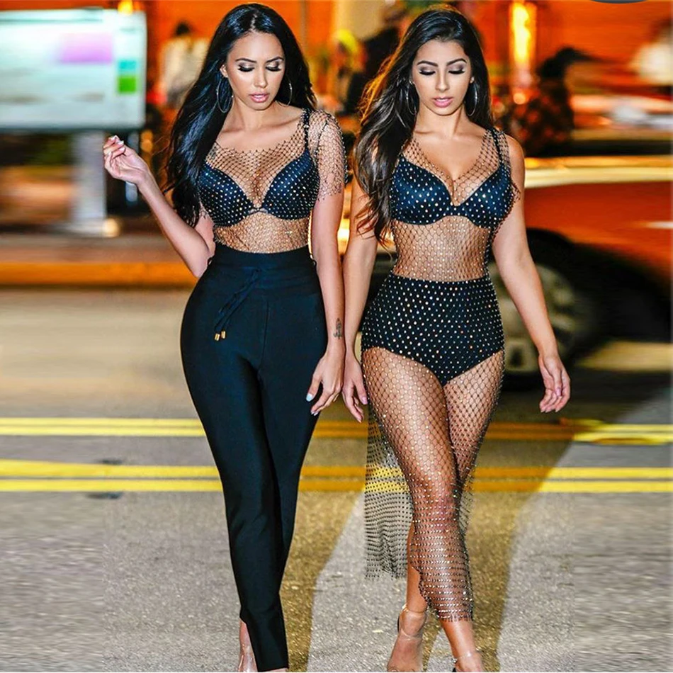 2021 Summer New Women Pants Sexy Strappy Pants Elegant High Waist Full Length Pencil Pants Celebrity Club Party Vestidos
