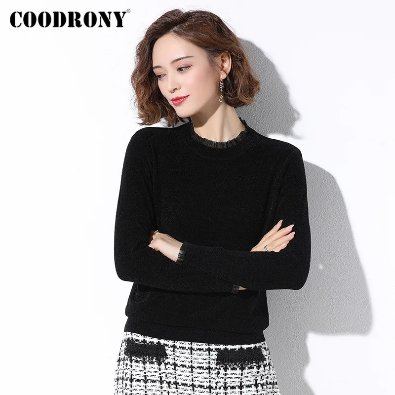 COODRONY Brand Basic Casual Pullover Slim Sweaters For Woman 2020 Autumn Winter Streetwear High Quality Female Jumpers W1113
