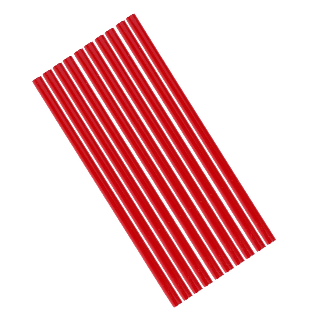 10x China Markers Pencils Draw Mark Crayon Pencil White Black Lead for Signing Marking on The Wood Glass Garments Fabrics Paper 