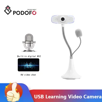 

Podofo Webcam 1080P FHD PC Camera Network learning video camera With Microphone For Home Designed For Laptop And Desktop Webcam
