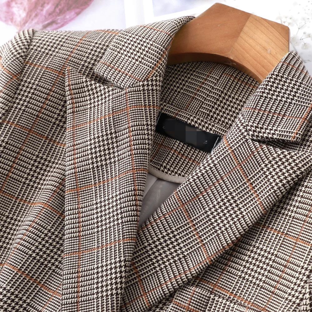 Женский костюм офисный комплект со штанами из 2 предметов куртка с длинными