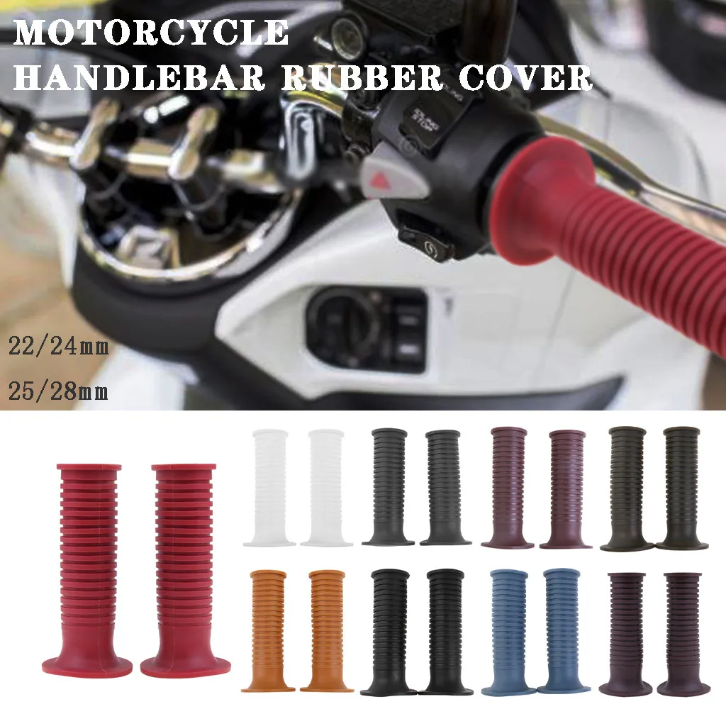 22/25mm Motorcycle Bicycle Handlebar Grips Brake Clutch Lever Rubber Cover | Автомобили и мотоциклы