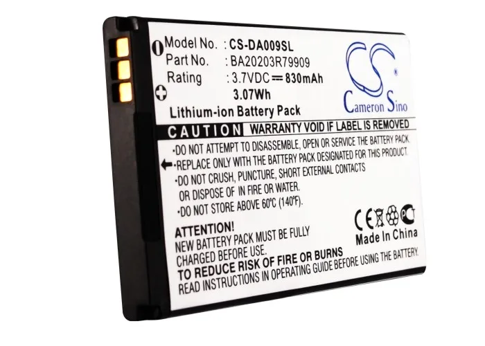 

Cameron Sino 830mAh Battery For Creative Zen Micro Photo,BA20203R79909,DAA-BA0009
