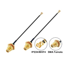 

Waterproof SMA female to IPEX4 adapter cable MHF4 extension for 3G 4G M.2 module wifi router wireless network card RF1.13 jumper