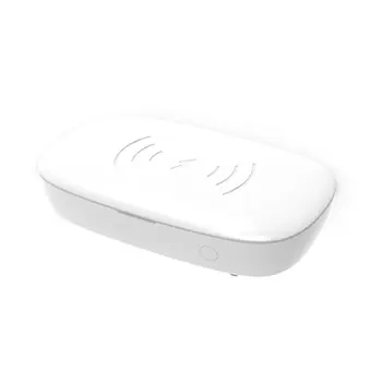 

Portable Mask Mobile Phone Jewelry Sterilization Box Household Ultraviolet Sterilizer With 10W Wireless Charging Function
