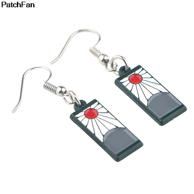 Patchfan Kimetsu no Yaiba серьги с шармом, подвеской, эмаль, цинк, креативные вечерние сувениры для женщин, подарок, ювелирные изделия для фанатов A2639