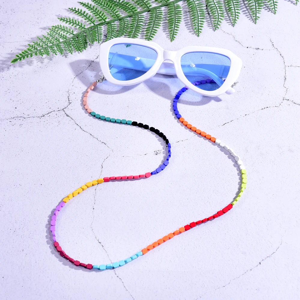 

Fashion Color Iron Ore Sunglasses Glasses Chain For Women's Strap Hang Spectacle Cord Holder Lanyards Luxury Summer 2021 New