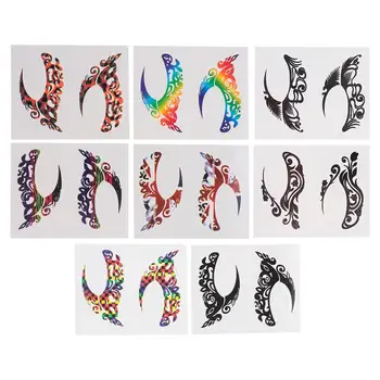 

8 Pairs Temporary Tattoos Stickers Eyeshadow Art Eyeliner Tattoos Sticker