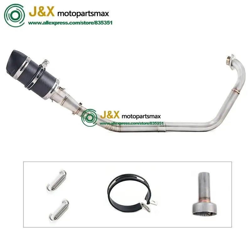 Полная выхлопная система мотоцикла Escape slip on для yamaha YZF R15 MT15 MT-15 2008- средняя труба глушителя DB-Killer