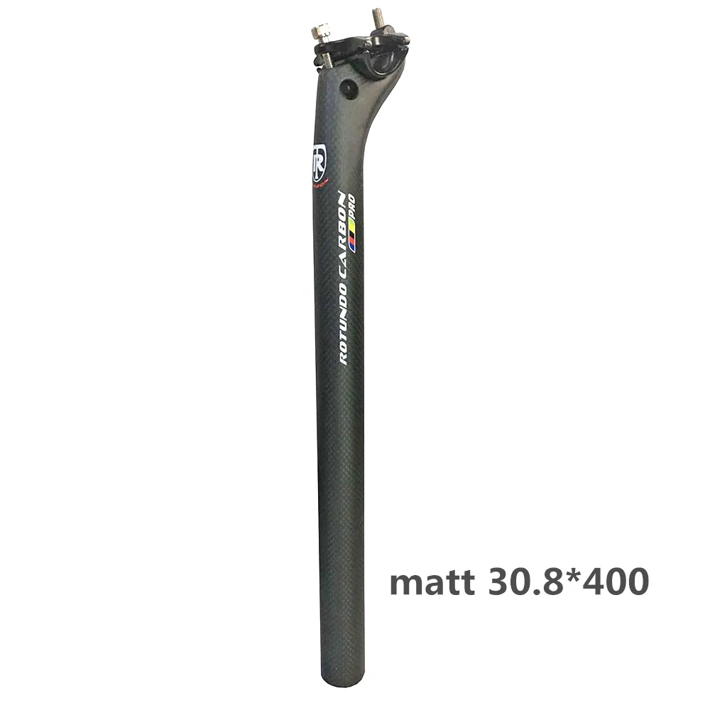 matt 30.8 400 T800 Подседельный штырь для горного велосипеда карбоновый Подседельный штырь велосипедный Подседельный штырь MTB дорожный Подседельный штырь для горного велосипеда, штанга велосипеда 188g 27,2/30,8/31,6 Велосипеды части sb25 - Цвет: matt 30.8 400