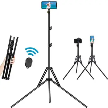 

78 inch Folding Tripod Stand for iPhone Android Phone DSLR Sports Camera Reverse Fold Design Aluminium Selfie Stick Tripod