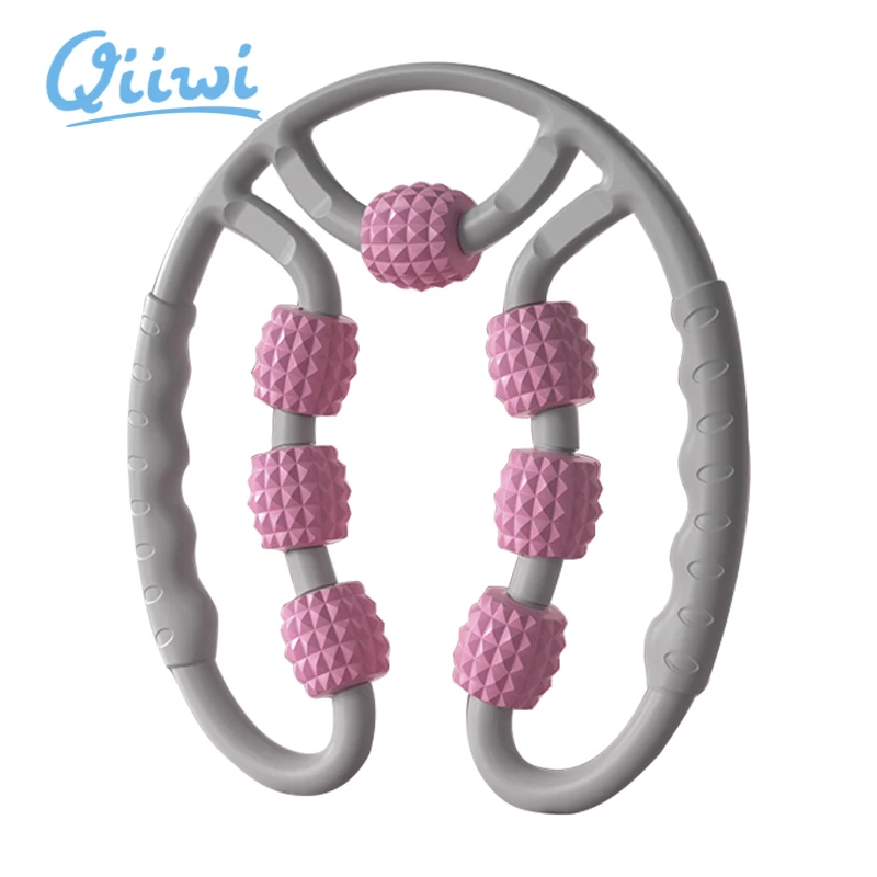 7 rueda flotante de rodillos de masaje brazo pierna músculo del cuello de tejido Fitness bloque de gimnasio Yoga Pilates deportes rodillo de espuma Bola de masaje