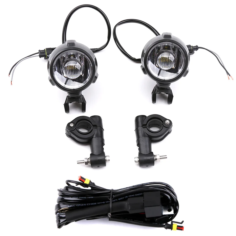 

For BMW R1200GS ADV Adventure F800GS 40W 6000K Motorcycle Headlight LED Auxiliary Fog Light Assemblie Driving Lamp Universal