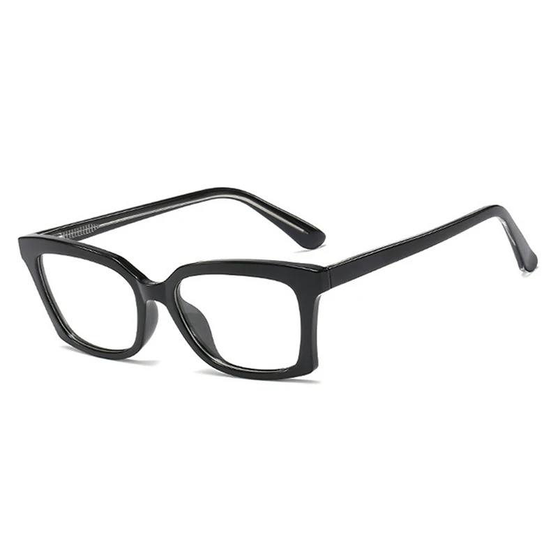 C1 Black Clear Женские оптические очки кошачий глаз, Оправы унисекс, квадратные женские очки, черные оттенки, оправы для очков, модные стили UV400 Ins - Цвет оправы: C1 Black Clear