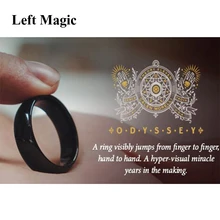 Odyssey кольцо Волшебные трюки Волшебники кольцо передача Прыжки от пальца до пальца Magia крупным планом уличные иллюзии мерцающий ментализм