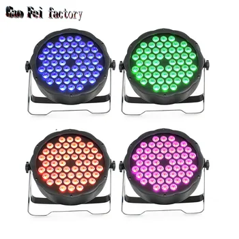 

LED Par 54*3W RGB 3In1 LED Stage Light DJ Lyre Wash With Sound Good For Disco Party Wedding Show