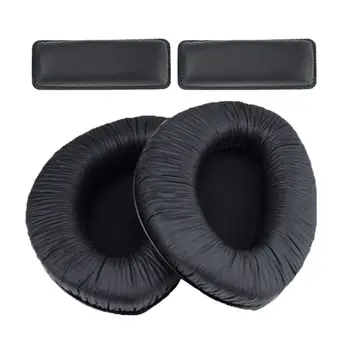 

1Set Soft Leather/Flannel Earpads Ear Cushion Cover with Buckles Headband Replacement for RS160 RS170 Headset