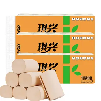 

10 rolls comfortable wood pulp family toilet roll paper toilet paper coreless roll paper Household goods Toilet paper towel