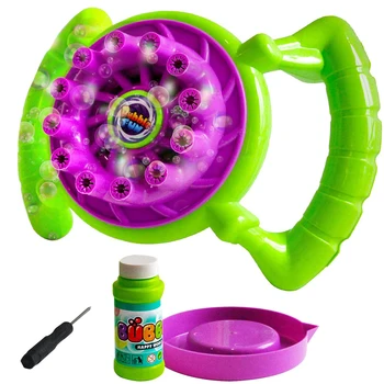 

Maker ABS Automatic Blower Bubble Machine Summer Party Portable Weddings Battery Powered Kids Gift Steering Wheel Indoor Outdoor