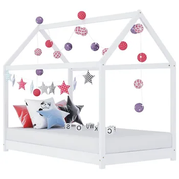 

Toddler & Kids Bed Platform Kids Adult Princess Castle Bed Wooden Frame for Boys and Girls Full Bed Frame With Headboard