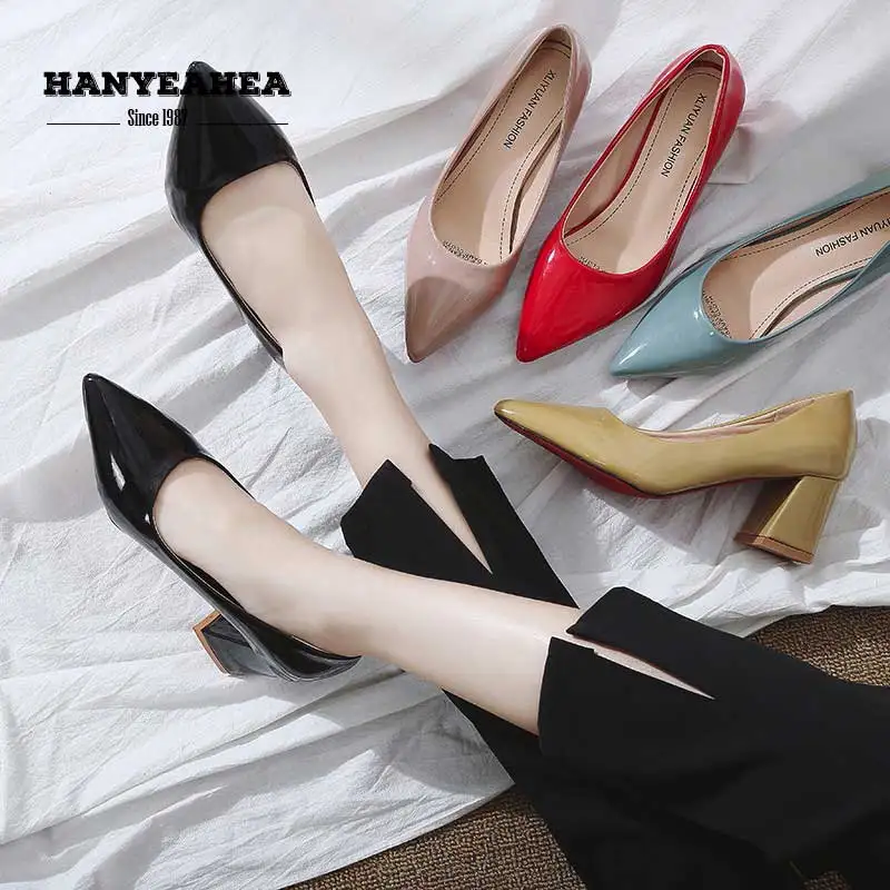 

Pointed Toe Buty Damskie Na Obcasie Sweet Fashion Chaussure Femme Concise Elegane Pointed Toe Buty Damskie Na Obcasie