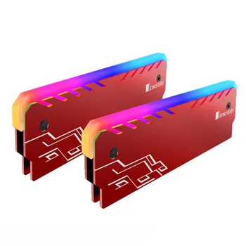 

RGB RAM Heatsink DDR DDR3 DDR4 Memory Cooling Heat Spreader Cooler for Desktop PC Computer Gaming Overclocking