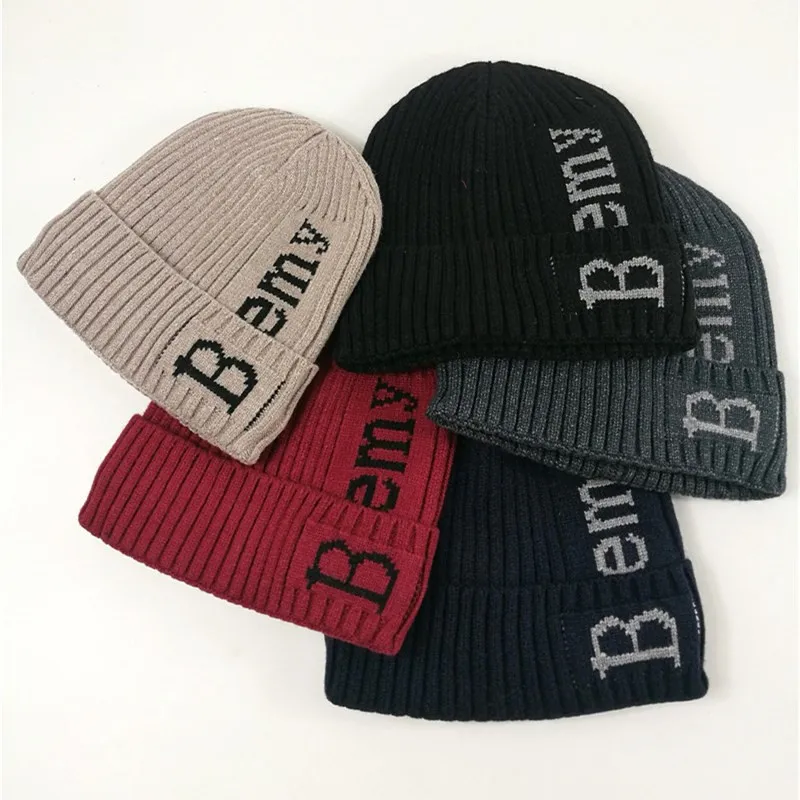 Вязаные Утепленные зимние шапки для женщин и мужчин Skuiless Beanies модные шерстяные Повседневные шапки унисекс с буквенным принтом Docker Прямая поставка