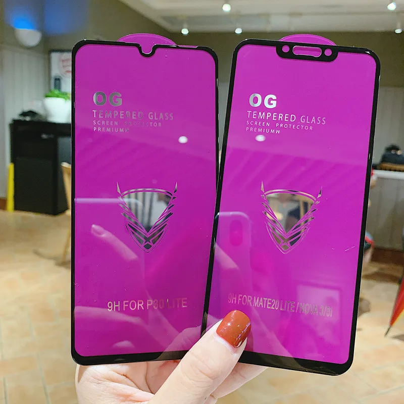

Big Curve Tempered Glass for Huawei Y9 Y6 2019 Y7 Prime honor 20 8X Nova 5 Protective Glass Y5 Y7 2018 Y9 Prime Screen Protector