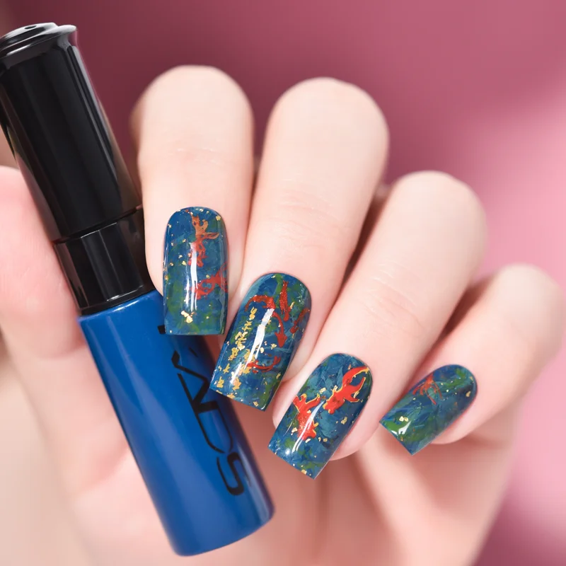 KADS Nail Stamping Polish 7ml Nail Art Printing Oil For Stamp Plate 47 Colors Gold Silver Black White Lacquer Polish