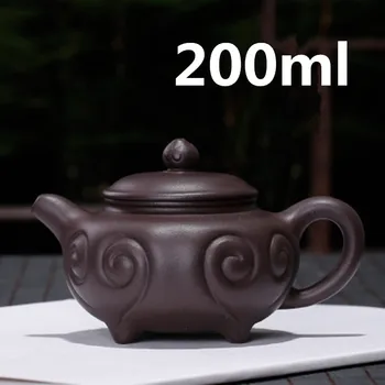 

Chinese Ceramic Teapot Clay Tea pot Yixing Zisha Clay Handmade Pots Gongfu Tea Set 200ml New Arrived High Quality With Gift Box