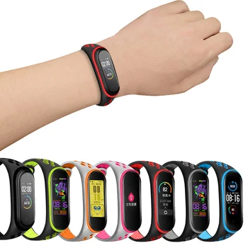 

Strap For Mi Band 5 4 Strap Sport Silicone watch for miband 5 4 strap wrist Bracelet bracelet for Xiaomi mi band 5 strap