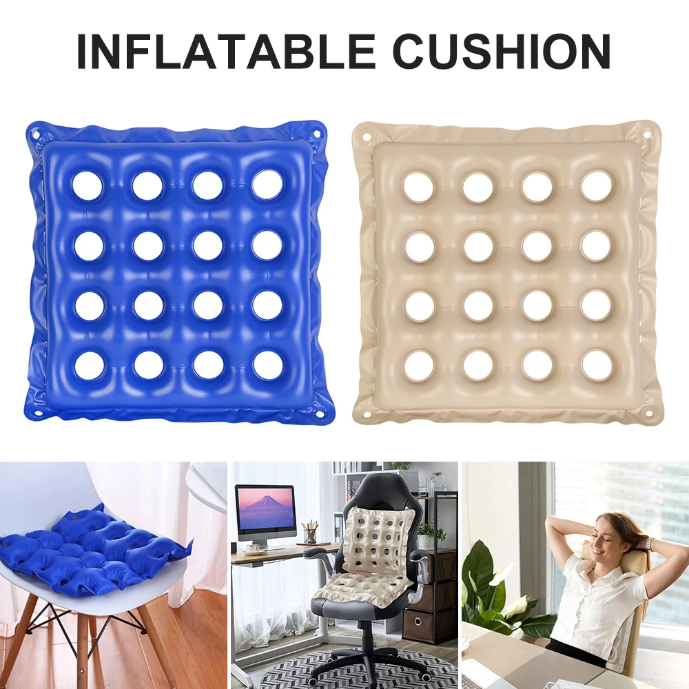 Air Seat Inflatable Cushion Square Porous Anti hemorrhoids Buttocks