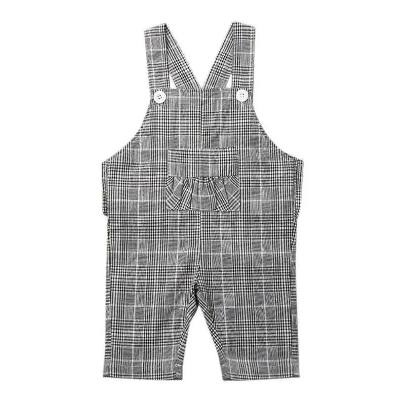 Осенние штаны для маленьких мальчиков; повседневные Комбинезоны в Корейском стиле; милые хлопковые теплые мягкие простые модные подтяжки для малышей - Цвет: Grey A